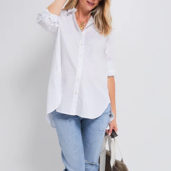 nwt Hatch Collection Nursing Friendly Maternity Classic Buttondown White Large 3 - Picture 15 of 16